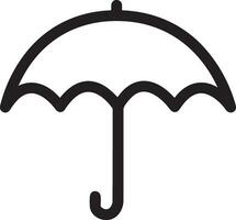 parapluie protection icône symbole vecteur image. illustration de le sécurité protéger parapluie Sécurité conception image