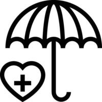 parapluie protection icône symbole vecteur image. illustration de le sécurité protéger parapluie Sécurité conception image