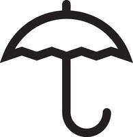 parapluie protection icône symbole vecteur image. illustration de le sécurité protéger parapluie Sécurité conception image