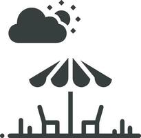 parapluie protection icône symbole vecteur image. illustration de le sécurité protéger parapluie Sécurité conception image