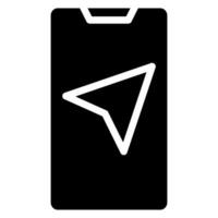 icône de glyphe de navigation vecteur