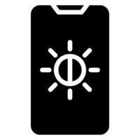 lumière contrôle glyphe icône vecteur