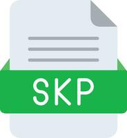 skp fichier format ligne icône vecteur