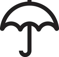 parapluie protection icône symbole vecteur image. illustration de le sécurité protéger parapluie Sécurité conception image