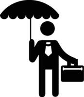 parapluie protection icône symbole vecteur image. illustration de le sécurité protéger parapluie Sécurité conception image