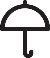 parapluie protection icône symbole vecteur image. illustration de le sécurité protéger parapluie Sécurité conception image