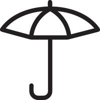 parapluie protection icône symbole vecteur image. illustration de le sécurité protéger parapluie Sécurité conception image