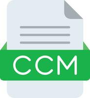 ccm fichier format ligne icône vecteur