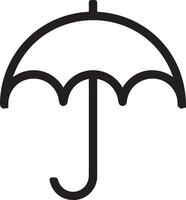 parapluie protection icône symbole vecteur image. illustration de le sécurité protéger parapluie Sécurité conception image