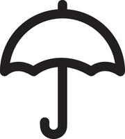 parapluie protection icône symbole vecteur image. illustration de le sécurité protéger parapluie Sécurité conception image