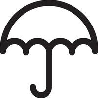 parapluie protection icône symbole vecteur image. illustration de le sécurité protéger parapluie Sécurité conception image