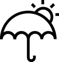 parapluie protection icône symbole vecteur image. illustration de le sécurité protéger parapluie Sécurité conception image