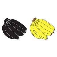réaliste illustration bananes, 3d vecteur Icônes. banane isolé sur blanc arrière-plan, banane icône