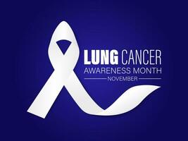 poumon cancer conscience mois - novembre .bannière, affiche, carte, Contexte conception. vecteur