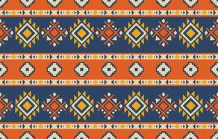 ethnique abstrait ikat art. aztèque ornement imprimer. géométrique ethnique modèle sans couture Couleur Oriental. conception pour Contexte ,rideau, tapis, fond d'écran, vêtements, emballage, batique, vecteur illustration.