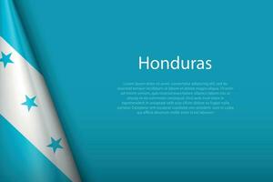 nationale drapeau Honduras isolé sur Contexte avec fond vecteur