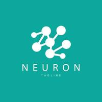 neurone logo, cel ADN réseau vecteur, et particule technologie, Facile illustration modèle conception vecteur