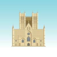Westminster une abbaye Londres Royaume-Uni point de repère numérique Stock vecteur des illustrations