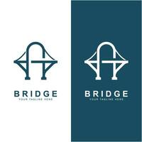 icône de vecteur de modèle de logo de pont
