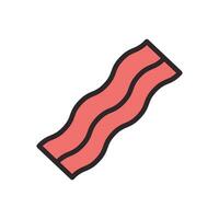Bacon icône Couleur style vecteur