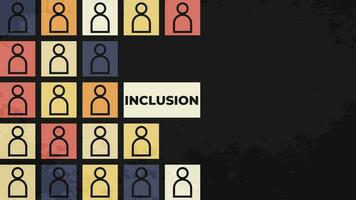 la diversité et inclusion. affaires emploi direction vecteur