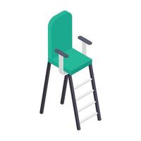 concepts de chaise haute vecteur