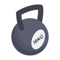 concepts de kettlebell d'haltérophilie vecteur