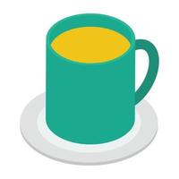 concepts de tasse de thé chaude vecteur