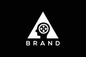 branché et minimal connaissance et film et télévision production vecteur logo conception