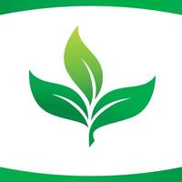 feuille feuilles bien-être moderne logo vecteur