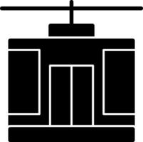 conception d'icône de vecteur de téléphérique