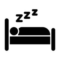 sommeil vecteur glyphe icône pour personnel et commercial utiliser.