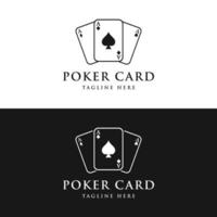 prime ace poker carte modèle logo élément. logo pour jeux d'argent Jeux, les casinos, tournois et clubs. vecteur
