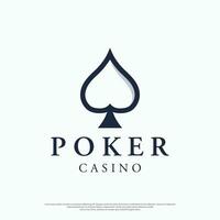 prime ace poker carte modèle logo élément. logo pour jeux d'argent Jeux, les casinos, tournois et clubs. vecteur