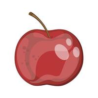 pomme rouge, illustration vectorielle vecteur
