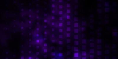 toile de fond de vecteur violet foncé avec des rectangles.