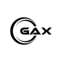 gax logo conception, inspiration pour une unique identité. moderne élégance et Créatif conception. filigrane votre Succès avec le frappant cette logo. vecteur