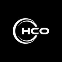 hco lettre logo conception, inspiration pour une unique identité. moderne élégance et Créatif conception. filigrane votre Succès avec le frappant cette logo. vecteur