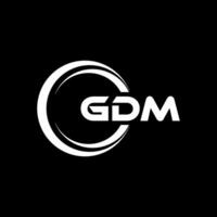 gdm logo conception, inspiration pour une unique identité. moderne élégance et Créatif conception. filigrane votre Succès avec le frappant cette logo. vecteur