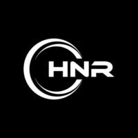 HNR lettre logo conception, inspiration pour une unique identité. moderne élégance et Créatif conception. filigrane votre Succès avec le frappant cette logo. vecteur