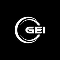 gei logo conception, inspiration pour une unique identité. moderne élégance et Créatif conception. filigrane votre Succès avec le frappant cette logo. vecteur