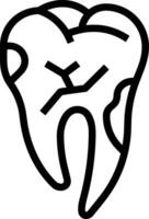 dent dentiste icône symbole image vecteur. illustration de le dentaire médicament symbole conception graphique image vecteur