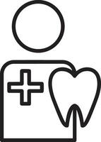 dent dentiste icône symbole image vecteur. illustration de le dentaire médicament symbole conception graphique image vecteur