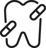 dent dentiste icône symbole image vecteur. illustration de le dentaire médicament symbole conception graphique image vecteur