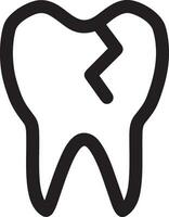 dent dentiste icône symbole image vecteur. illustration de le dentaire médicament symbole conception graphique image vecteur