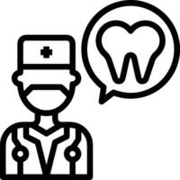 dent dentiste icône symbole image vecteur. illustration de le dentaire médicament symbole conception graphique image vecteur