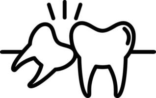 dent dentiste icône symbole image vecteur. illustration de le dentaire médicament symbole conception graphique image vecteur