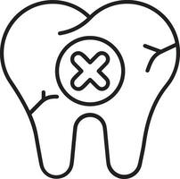 dent dentiste icône symbole image vecteur. illustration de le dentaire médicament symbole conception graphique image vecteur