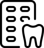 dent dentiste icône symbole image vecteur. illustration de le dentaire médicament symbole conception graphique image vecteur