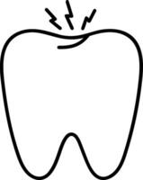 dent dentiste icône symbole image vecteur. illustration de le dentaire médicament symbole conception graphique image vecteur